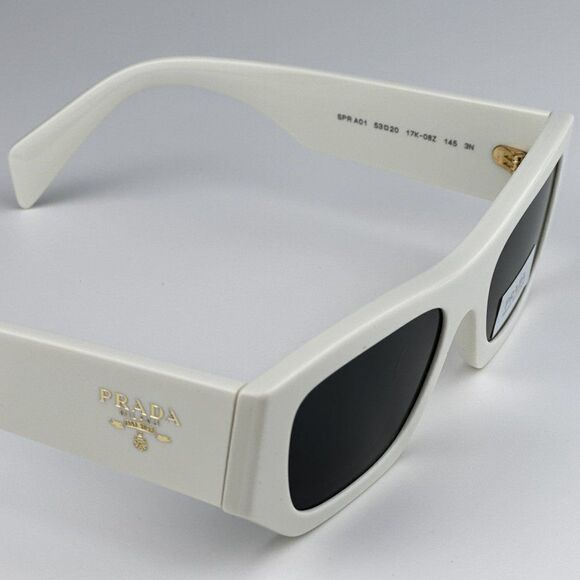 SALE! NEW Prada PRA01S 17K08Z White Grey Unisex Sunglasses PR A01S